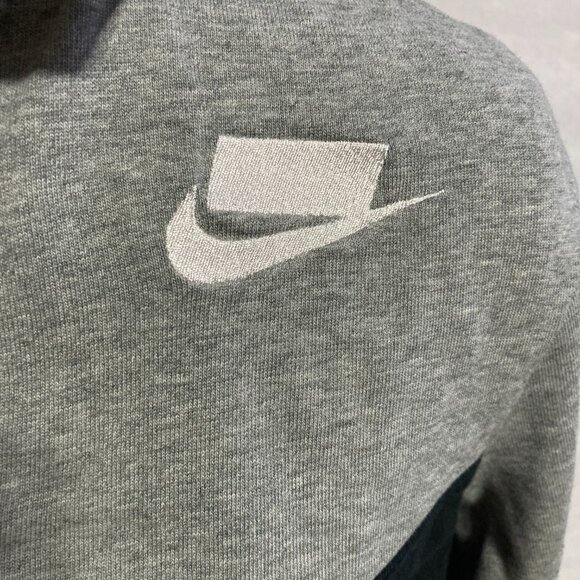 Nike Sports Women's long sleeve Cropped yellow plaid multicolor sweatshirt XS - Picture 9 of 10